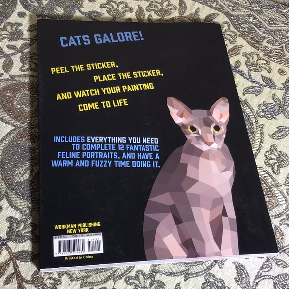 Cats paint by sticker book Unused and complete Great for invalid gift hospital - Picture 2 of 5